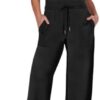 ANRABESS Womens Jumpsuits 2024 Casual Summer Dressy Romper Sleeveless Wide Leg Long Pants Outfits Fashion Travel Clothes