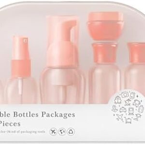 Generic Travel Size Spray Bottles Travel Bottles TSA Approved Small Travel Containers Leakproof for Shampoo Lotion with Funnel Pipette Spatula Labels (Pink), WMHPTB1