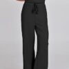 ANRABESS Womens Jumpsuits 2024 Casual Summer Dressy Romper Sleeveless Wide Leg Long Pants Outfits Fashion Travel Clothes - Image 8