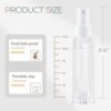 2OZ 3Pack Small Spray Bottle 60ml, Clear Plastic Mini Spray Bottle, Empty Travel Spray Bottle for Face, Toner, Liquids, Essential Oils, with Labels - Image 2