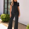 ANRABESS 2 Piece Sets for Women Summer Outfits Lounge Sweatsuits Short Sleeve Wide Leg Pants Sweat Set Tracksuit Clothes - Image 5