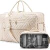 LOVEVOOK Travel Duffle Bag, Weekender Bag for Women with Toiletry Bag Carry on Overnight Bag with Laptop Compartment, Yoga Gym Bag with Wet Pocket Shoe Bag, Hospital Bag for Labor and Delivery