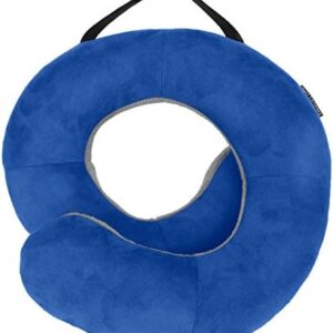Travelon Deluxe Wrap-n-Rest Pillow, Cobalt/Gray