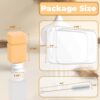 Travel Bottles for Toiletries, TSA Approved Travel Size Containers for Shampoo Conditioner Lotion Body Wash, BPA Free Travel Toiletry Bottles with Clear Toiletry Bag, Cleaning Brush Label (4 Pack) - Image 5
