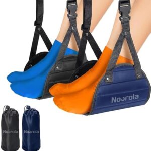 Foot Hammock for Plane Travel - 2pack Airplane Foot Rest Long Flight Must Haves, Plane Foot Hammock, Foot Sling for Airplane Travel Leg Rest, Foot Rest for Air Travel, Plane travel Essentials